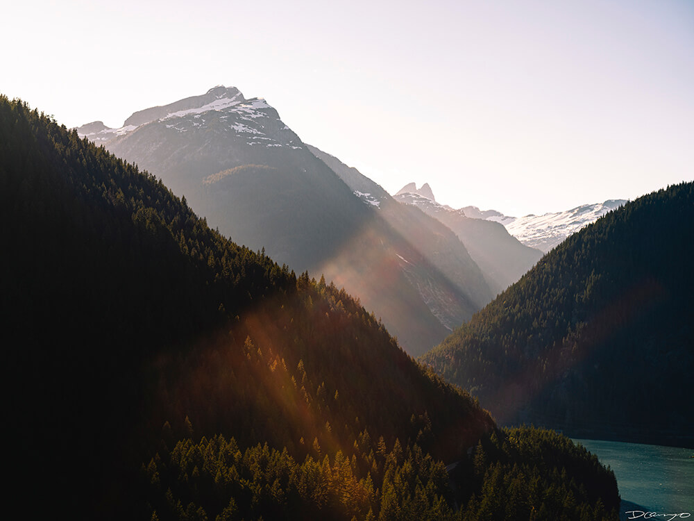 Landscape and portrait photos from a July 2020 trip to the North Cascades. Sourdough Mountain, Diablo Lake, Ross Lake and more.